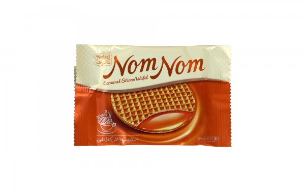 استروپ وافل کارامل Nom Nom نادری مقدار 37 گرم