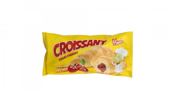 کروسان با مغزی آلبالو شیبابا مقدار 50 گرم