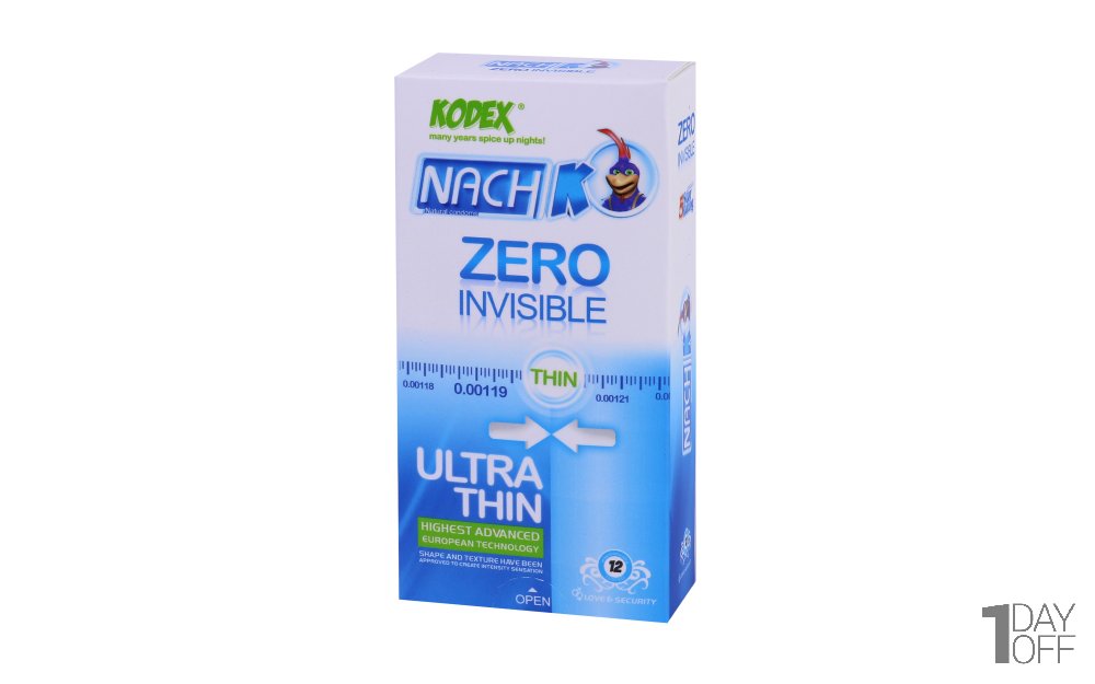 کاندوم ناچ کدکس (NachKodex) مدل Zero Invisible
