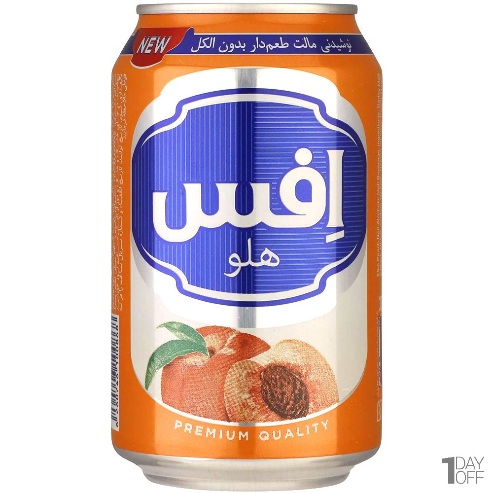 آب‌جو هلو افس مقدار 330 میلی‌لیتر