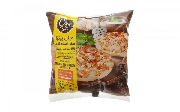 بسته دو عددی پیتزا نیمه آماده منجمد چیکن استروگانف کاپو مقدار 330 گرم