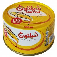 کنسرو ماهی تون در آب‌ نمک شیلتون مقدار 180 گرم