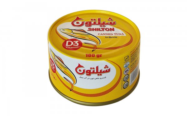 کنسرو ماهی تون در آب‌ نمک شیلتون مقدار 180 گرم