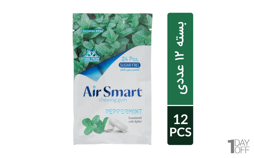 آدامس با طعم نعناع فلفلی ایر اسمارت (Air Smart) بسته 12 عددی