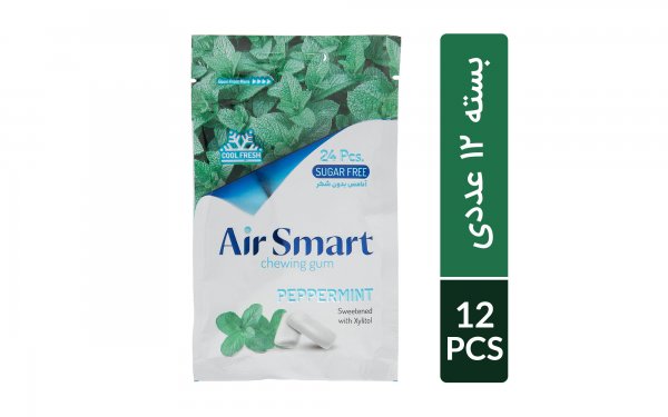 آدامس با طعم نعناع فلفلی ایر اسمارت (Air Smart) بسته 12 عددی