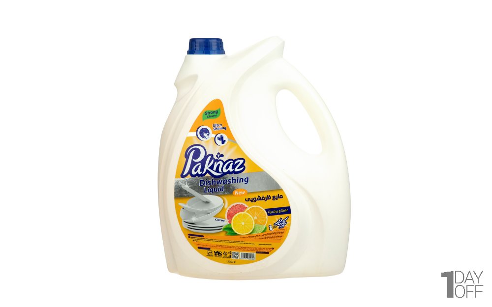 مایع ظرفشویی با رایحه گریفوروت پاکناز مقدار 3750 گرم