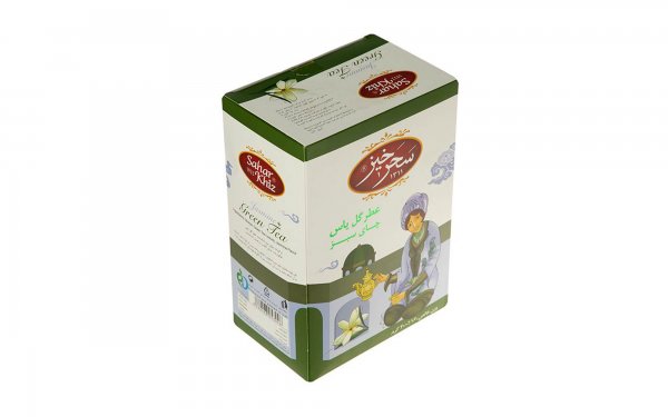 چای سبز با عطر گل یاس سحرخیز مقدار 400 گرم