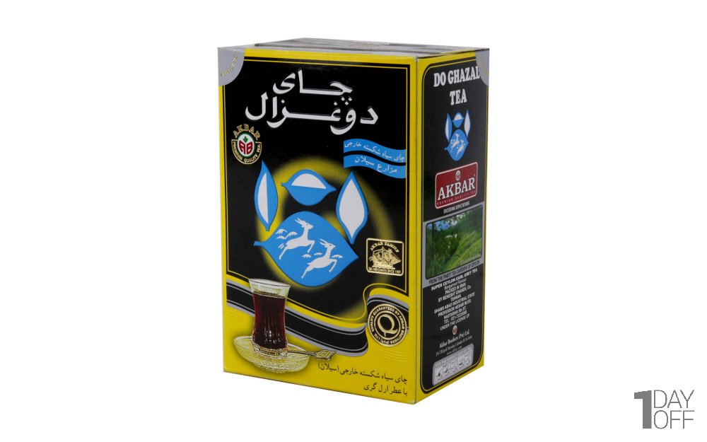 چای سیاه معطر سیلان دوغزال مقدار 500 گرم