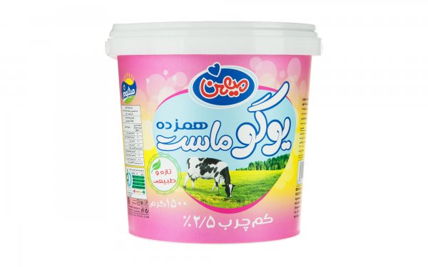 ماست کم‌چرب هم‌زده میهن مقدار 1.5 کیلوگرم