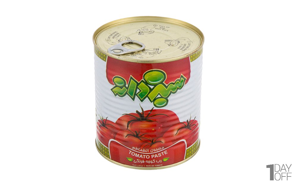 رب گوجه‌فرنگی سبزدانه مقدار 800 گرم