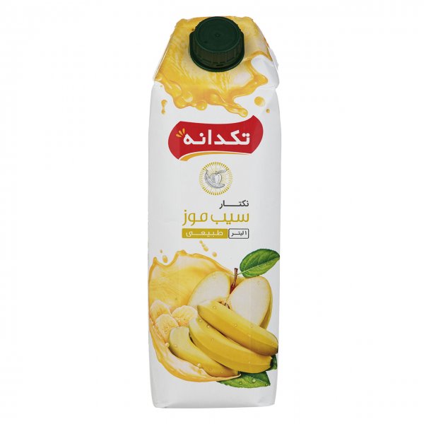 نکتار سیب و موز تکدانه مقدار 1 لیتر