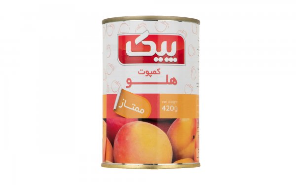 کمپوت هلو ممتاز پیک مقدار 420 گرم