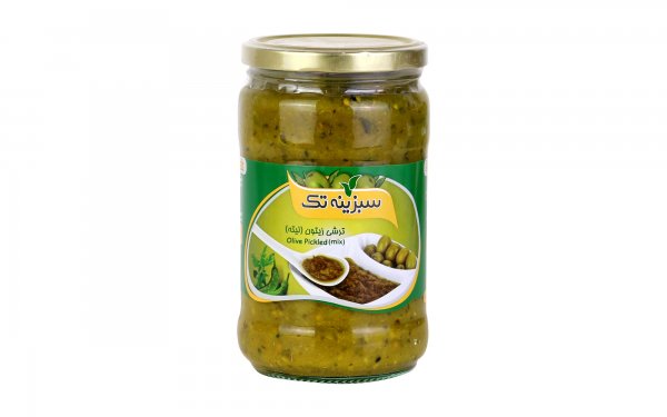 ترشی زیتون (لیته) سبزینه تک مقدار 650 گرم