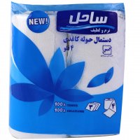 دستمال حوله‌ای سه‌لایه ساحل بسته 4 رول