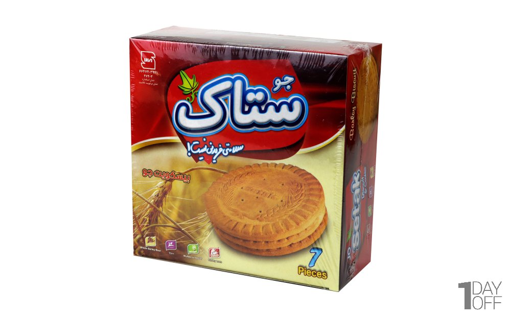 بیسکویت جو ستاک مقدار 370 گرم