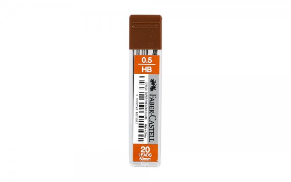 نوک مداد نوکی 0.5 میلی‌متری فابر کاستل (Faber Castell) مدل Super Fine نوع HB رنگ مشکی