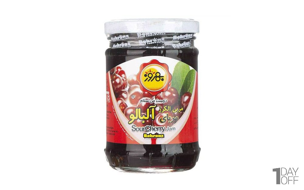 مربا آلبالو بهروز مقدار 320 گرم
