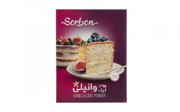 پودر کیک وانیلی سوربن مقدار 500 گرم