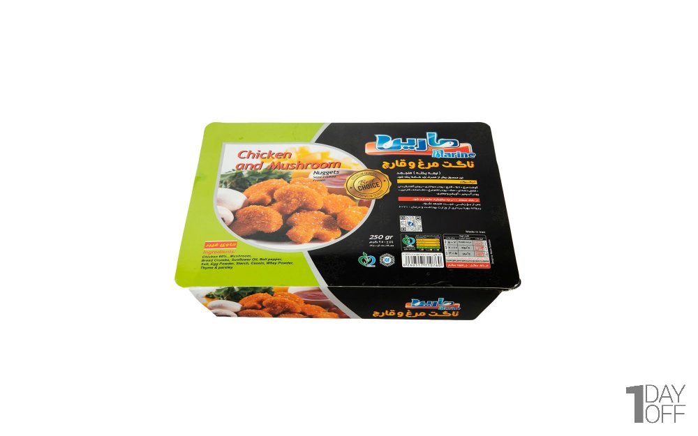 ناگت قارچ و مرغ مارین مقدار 250 گرم