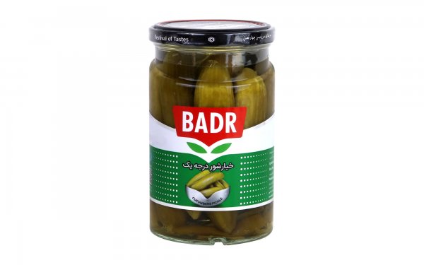 خیارشور درجه یک بدر مقدار 620 گرم