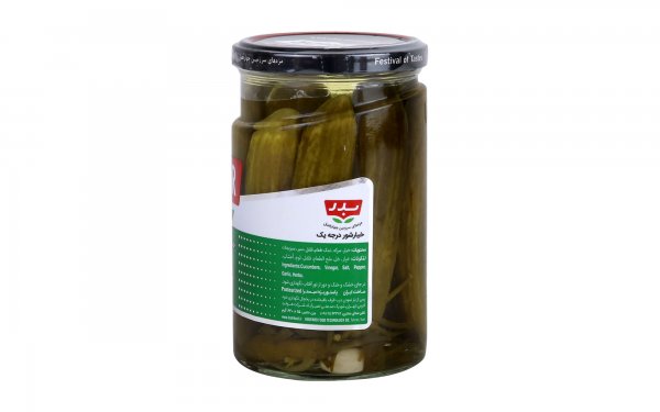 خیارشور درجه یک بدر مقدار 620 گرم