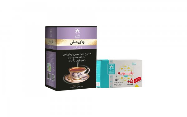 چای ارل‌گری دبش مقدار 500 گرم / دمنوش کیسه‌ای بابونه دبش بسته 25 عددی