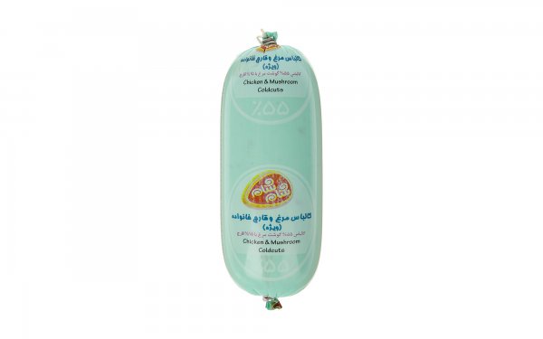 کالباس مرغ و قارچ ویژه خانواده 55% گوشت مرغ شام‌شام مقدار 500 گرم 