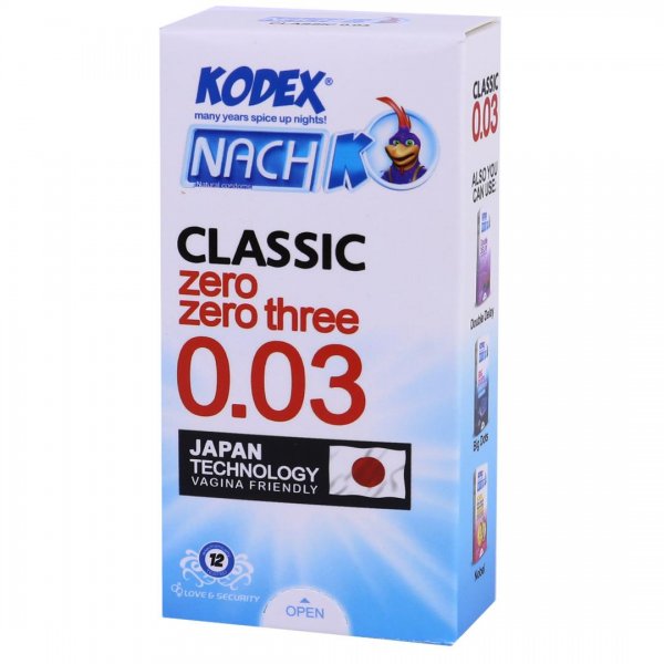 کاندوم ناچ کدکس (NachKodex) مدل Classic zero 0.03