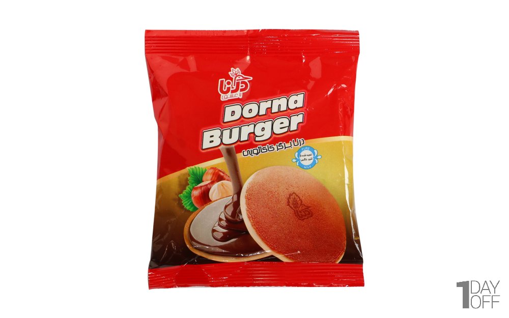 کیک برگر با مغز کاکائویی درنا مقدار 40 گرم
