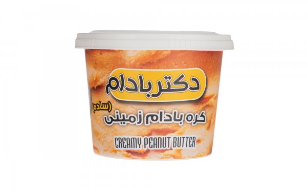 کره بادام‌زمینی ساده دکتر بادام مقدار 220 گرم