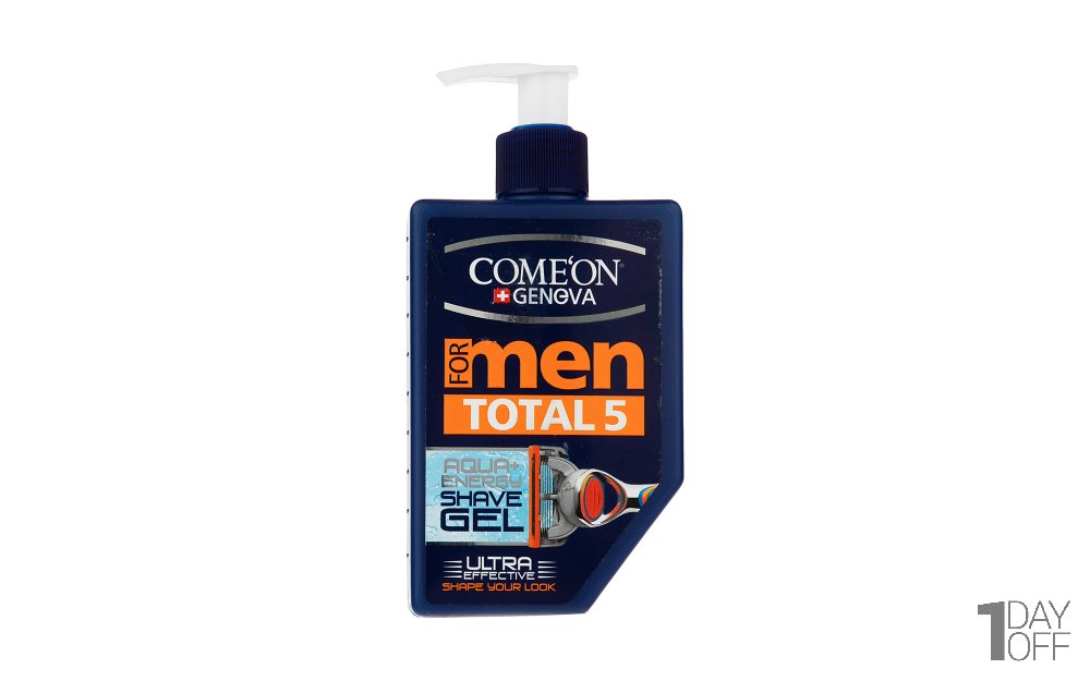 ژل اصلاح مردانه کامان مدل Total5 مقدار 260 میلی‌لیتر