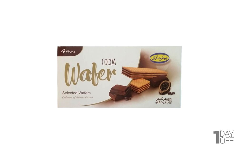 ویفر فانتزی کادویی کاکائویی گرجی مقدار 240 گرم (بسته 4 عددی)