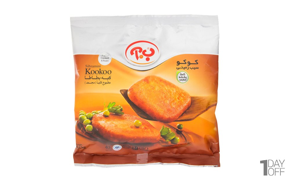 کوکو سیب‌زمینی منجمد ب.آ مقدار 450 گرم