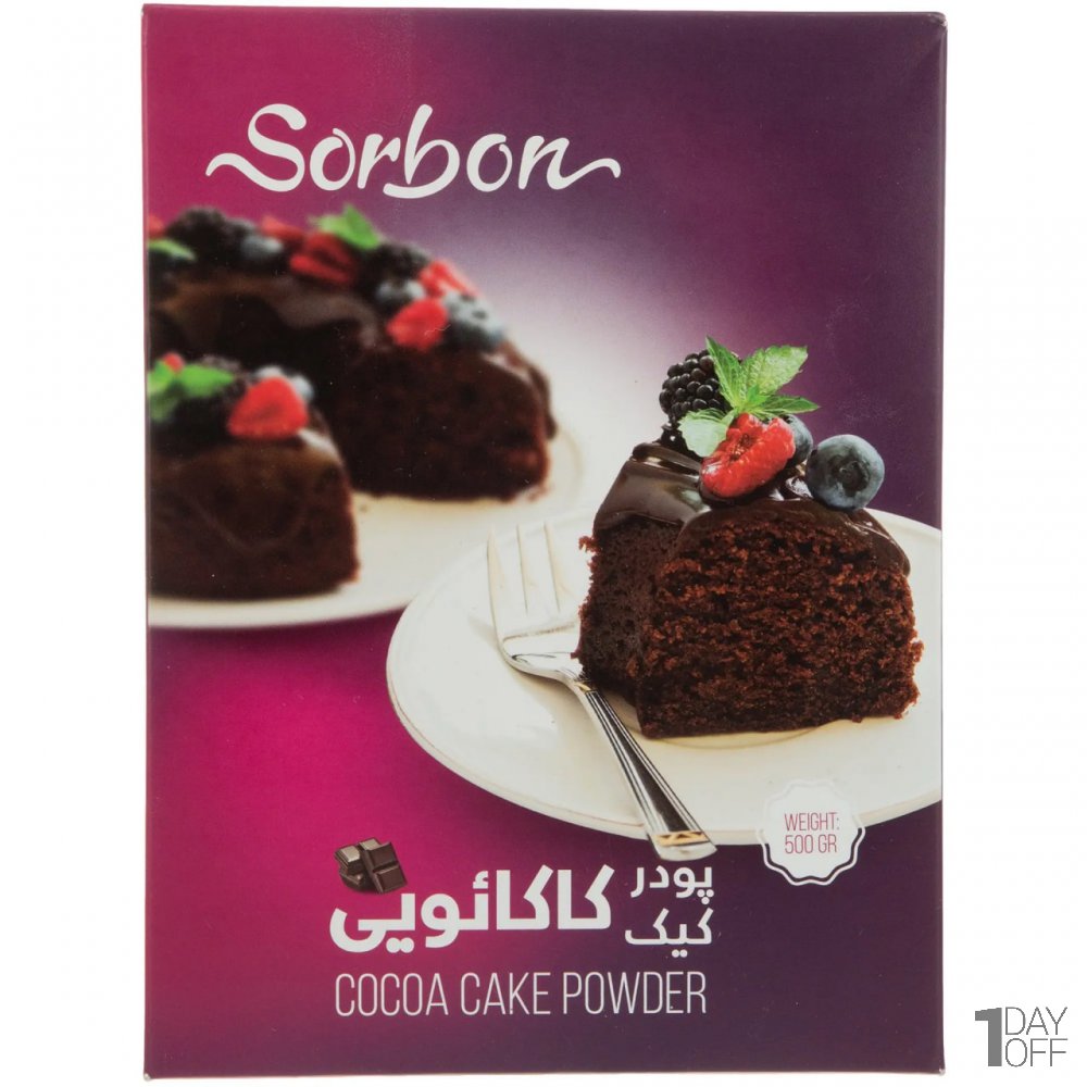 پودر کیک کاکائویی سوربن کاله مقدار 500 گرم