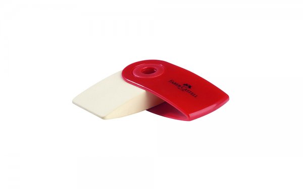پاک‌کن چرخشی فابر کاستل (Faber Castell) مدل مینی اسلیو (Sleeve Mini) رنگ قرمز
