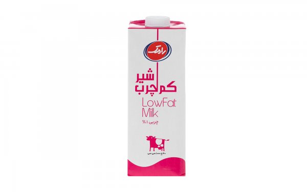شیر پاستوریزه کم‌چرب رامک مقدار 1 لیتر