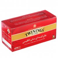 چای سیاه کیسه‌ای سنتی انگلیسی توینینگز بسته 25 عددی