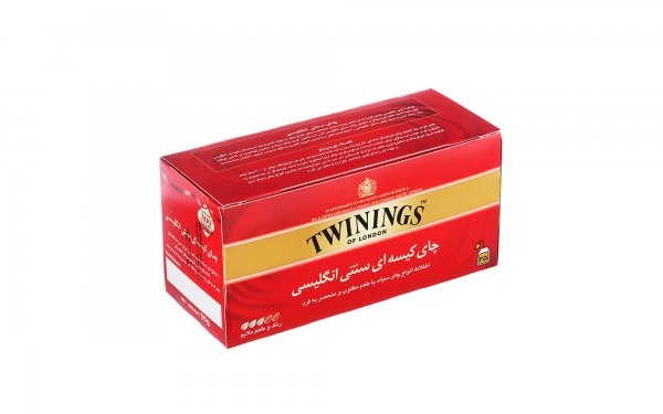 چای سیاه کیسه‌ای سنتی انگلیسی توینینگز بسته 25 عددی