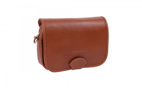 کیف شتری چرم‌سال کد 0010
