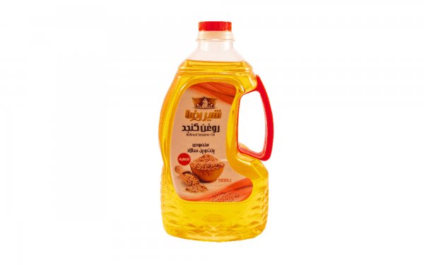 روغن کنجد تصفیه‌شده شیررضا مقدار 1.8 لیتر