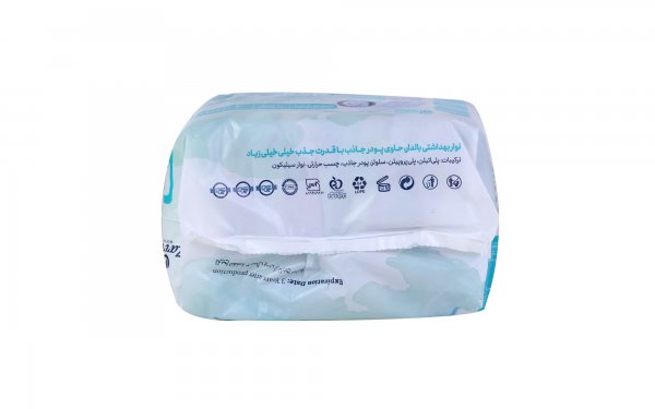 نوار بهداشتی بالدار نیمه ضخیم مکسی مای‌لیدی سایز بزرگ بسته 8 عددی