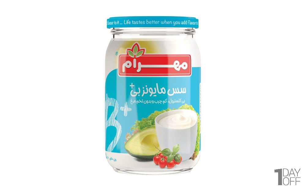سس مایونز بدون تخم مرغ کم چرب بی پلاس مهرام مقدار 255 گرم