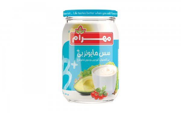 سس مایونز بدون تخم مرغ کم چرب بی پلاس مهرام مقدار 255 گرم