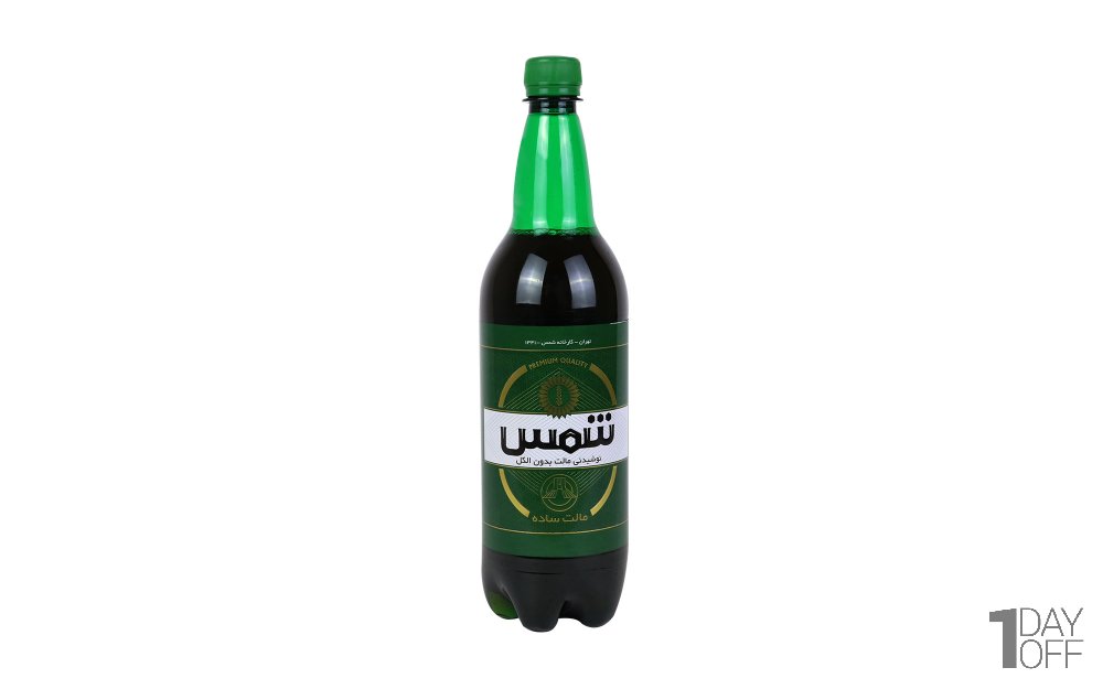 نوشیدنی مالت بدون الکل ساده شمس مقدار 1 لیتر