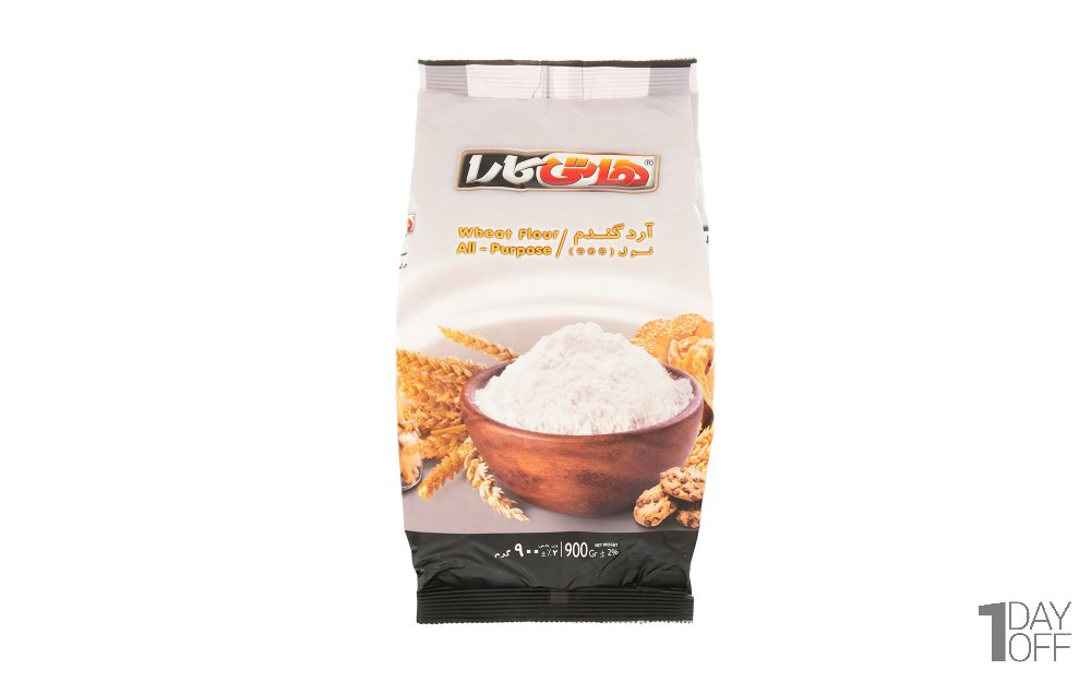 آرد گندم نول 000 هاتی‌کارا گلستان مقدار 900 گرم 