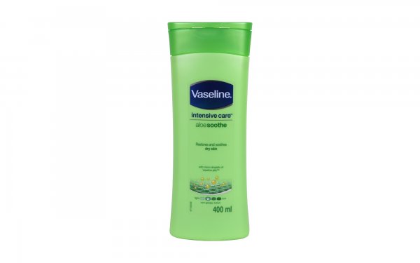 لوسیون بدن aloe soothe وازلین (Vaseline) مقدار 400 میلی‌لیتر