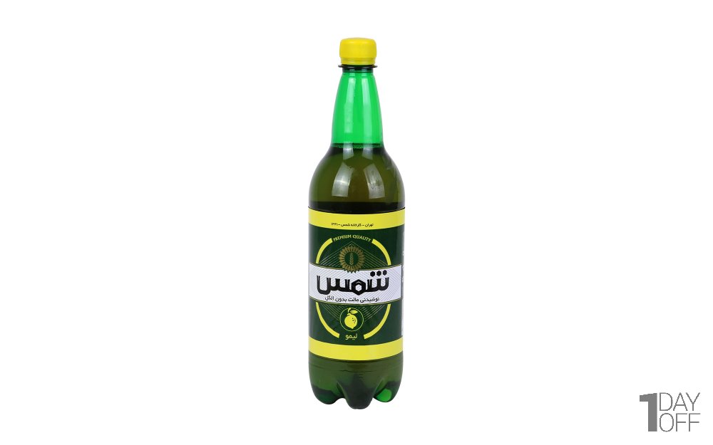 نوشیدنی مالت بدون الکل لیمویی شمس مقدار  1 لیتر