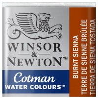 قرص آبرنگ وینزور (Winsor) سری Cotman رنگ BURNT SIENNA
