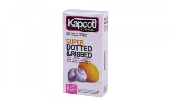 کاندوم کاپوت (kapoot)  Super Dotted & Ribbed