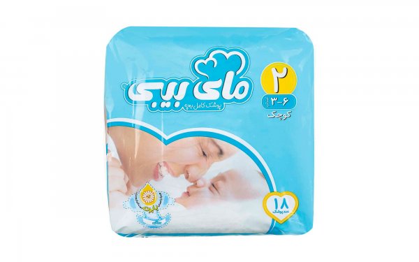پوشک کامل بچه مای بیبی سایز 2 بسته 18 عددی
